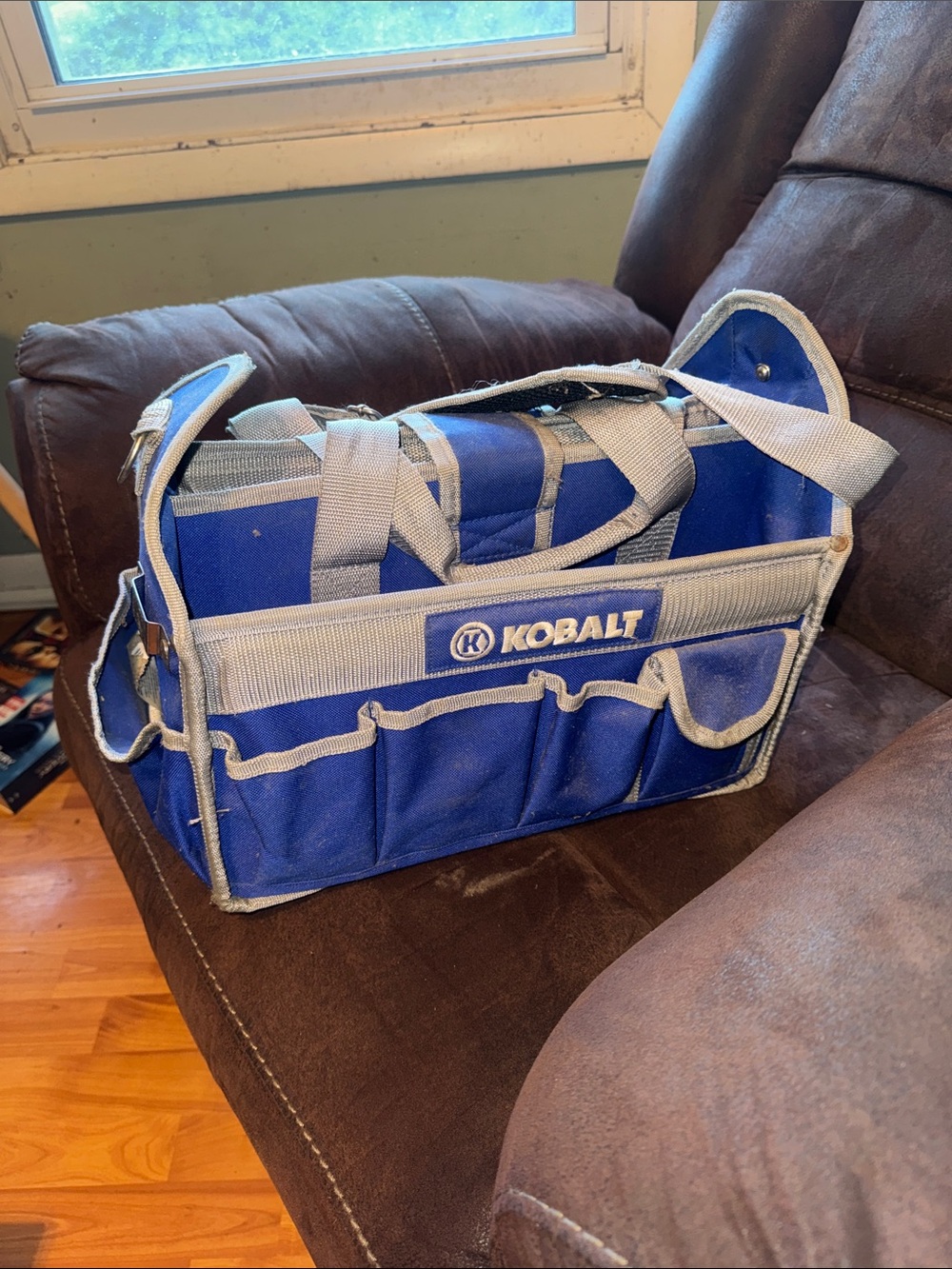 Kobalt Men's Blue Tool Bag Tote with Grey Trim